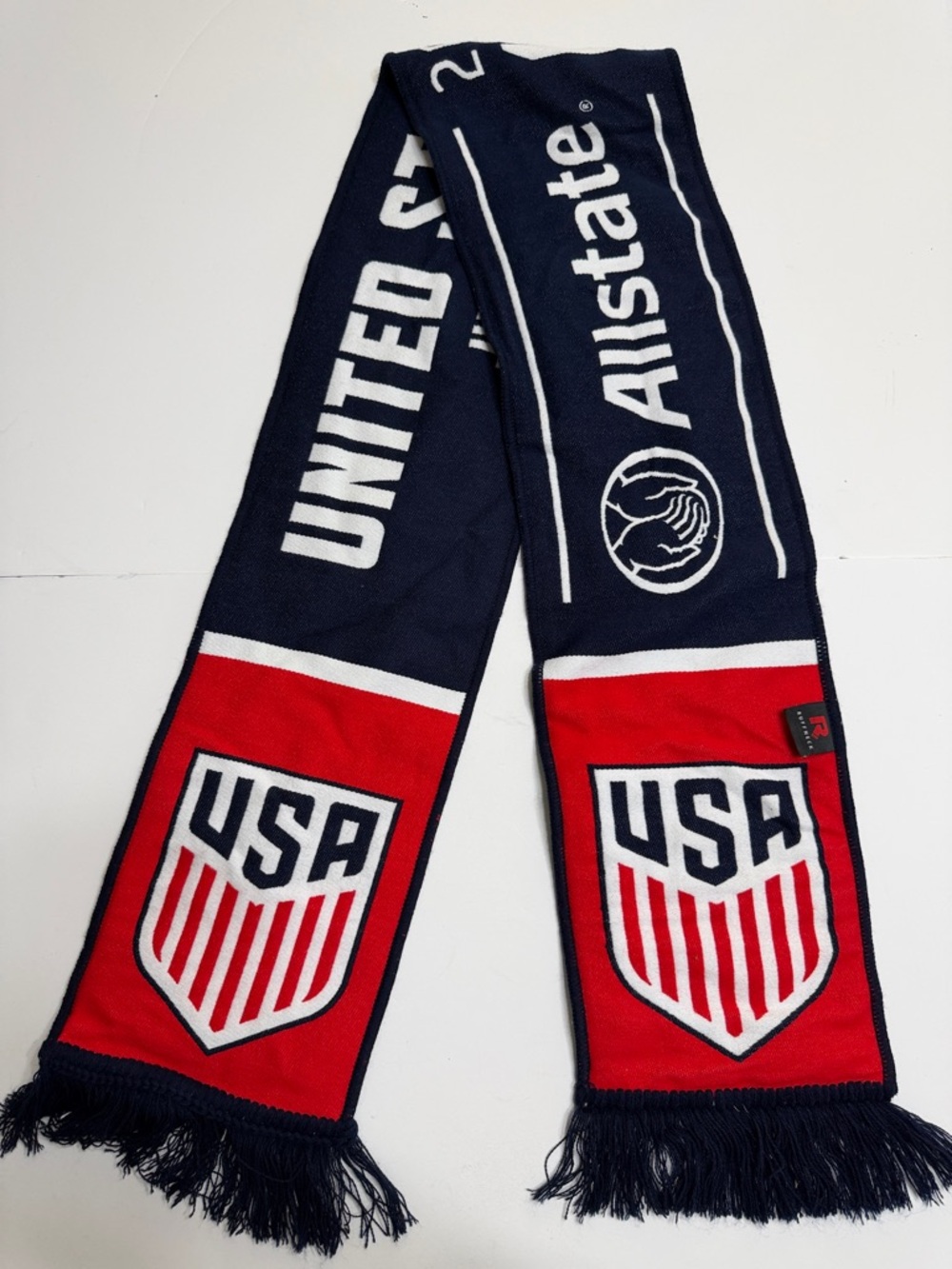 Brasil x USA Navy, Red & White Fan Scarf